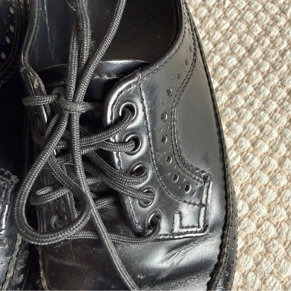 Dr. Martens | 3989 Patent Brogue Shoes Black Oxford Preppy Punk Classic | Size 6 - Picture 4 of 13